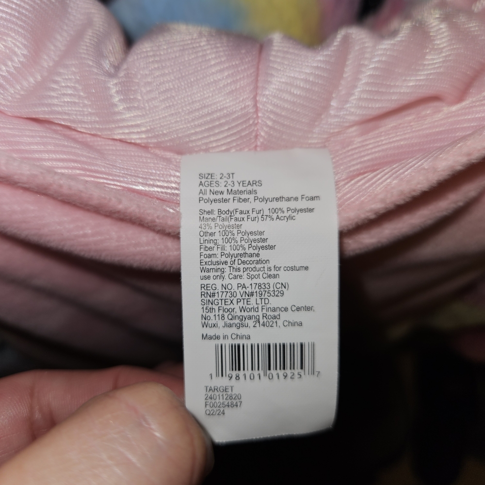 Pink Toddler Costume